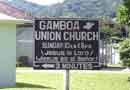 Gamboa Church<BR>sign