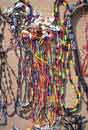 Hand-crafted<BR>bead necklaces<BR>- San Blas Indians